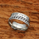 Rings 6 / Steel Viking Nordic Runes Solid Stainless Steel Ring Ancient Treasures Ancientreasures Viking Odin Thor Mjolnir Celtic Ancient Egypt Norse Norse Mythology