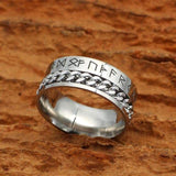 Rings 6 / Steel Viking Nordic Runes Solid Stainless Steel Ring Ancient Treasures Ancientreasures Viking Odin Thor Mjolnir Celtic Ancient Egypt Norse Norse Mythology