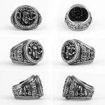 Rings Ancient Greek Snake-Haired Medusa Stainless Steel Ring Ancient Treasures Ancientreasures Viking Odin Thor Mjolnir Celtic Ancient Egypt Norse Norse Mythology