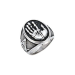 Rings Men's Fashion Jewelry Retro Shriner Masonic palm Rings stainless steel Mystic Shrine Freemason Signet Ring|Rings| Ancient Treasures Ancientreasures Viking Odin Thor Mjolnir Celtic Ancient Egypt Norse Norse Mythology