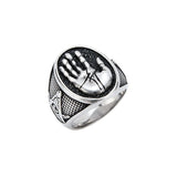 Rings Men's Fashion Jewelry Retro Shriner Masonic palm Rings stainless steel Mystic Shrine Freemason Signet Ring|Rings| Ancient Treasures Ancientreasures Viking Odin Thor Mjolnir Celtic Ancient Egypt Norse Norse Mythology