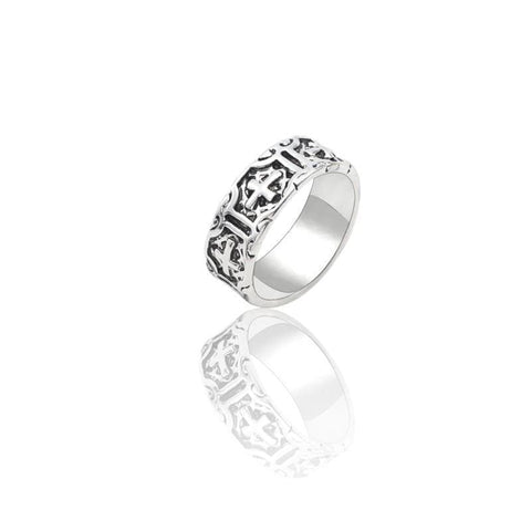 Rings Trendy Punk Ring Men Gothic Vintage Silver Color Cross Rings Male Motor Biker Finger Jewelry Accessories Dropshipping Anillos|Rings| Ancient Treasures Ancientreasures Viking Odin Thor Mjolnir Celtic Ancient Egypt Norse Norse Mythology