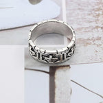 Rings Trendy Punk Ring Men Gothic Vintage Silver Color Cross Rings Male Motor Biker Finger Jewelry Accessories Dropshipping Anillos|Rings| Ancient Treasures Ancientreasures Viking Odin Thor Mjolnir Celtic Ancient Egypt Norse Norse Mythology