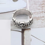 Rings Trendy Punk Ring Men Gothic Vintage Silver Color Cross Rings Male Motor Biker Finger Jewelry Accessories Dropshipping Anillos|Rings| Ancient Treasures Ancientreasures Viking Odin Thor Mjolnir Celtic Ancient Egypt Norse Norse Mythology