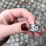 Rings Viking Nordic Geri & Freki Stainless Steel Ring Ancient Treasures Ancientreasures Viking Odin Thor Mjolnir Celtic Ancient Egypt Norse Norse Mythology