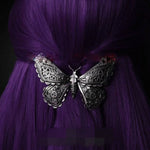 Unique Viking Black Oversized Crow Hair Clip Goth Punk Raven Wing Hairpin Jewelry