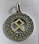 Viking Talisman Pendant Viking Rune Amulet Tyr Necklace Occult Jewelry