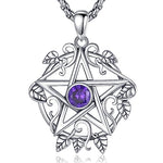 Tetragrammaton Necklace Wiccan Protection Amulet Pentacle Star Jewelry