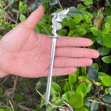 16cm Witch skull Hair Stick sword woman hair stick Hairpin Amulet Spirit Hair Jewelry For Women