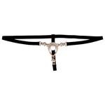 Limited Time Offer Women Sexy Shiny Rhinestone Panties Thongs Open Crotch Seamless Massage Underwear Erotic Lingerie G-string