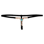 Limited Time Offer Women Sexy Shiny Rhinestone Panties Thongs Open Crotch Seamless Massage Underwear Erotic Lingerie G-string