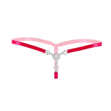 Limited Time Offer Women Sexy Shiny Rhinestone Panties Thongs Open Crotch Seamless Massage Underwear Erotic Lingerie G-string