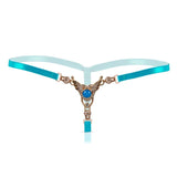Limited Time Offer Women Sexy Shiny Rhinestone Panties Thongs Open Crotch Seamless Massage Underwear Erotic Lingerie G-string