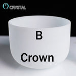8inch Note Perfect Sound C/d/e/f/g/a/b Chakra Frosted Quartz Crystal Singing Bowl 8&quot; Meditation - Bells &amp; Chimes