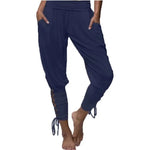Medieval Renaissance Sexy Pirate Viking Costume Women Loose Beach Capris Band Trouser Harem Pants For Adult Plus Size