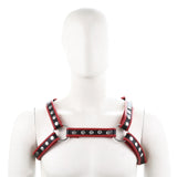 Fetish Gay Bdsm Leather Chest Harness Men Adjustable Sexual Body Bondage Cage Harness Belts Rave Gay Clothing For Adult Sex - Exotic Tanks
