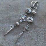 Earrings Dragon Stones | Dragon Drop Earrings Women | Gothic Earrings Stone - Trendy
