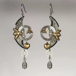 Earrings Dragon Stones | Dragon Drop Earrings Women | Gothic Earrings Stone - Trendy