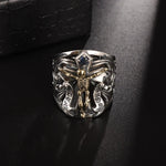 Egyptian Gods Horus Anubis Pharaoh Totem Ring