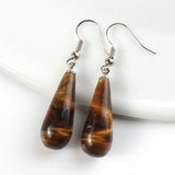 Earrings Natural Stones Crystals | Earrings Women Natural Stone - New Women Jewelry