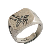 Egyptian Gods Horus Anubis Pharaoh Totem Ring