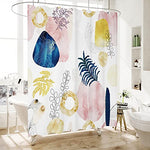 Shower Curtain - Print Polyester Fabric Waterproof Shower Curtain by iLiveX, Machine Washable, Hooks Included, Bathroom Decoration, 72"x72", Black White Sun Moon Stars Mysterious Wizard Tarot