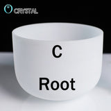8inch Note Perfect Sound C/d/e/f/g/a/b Chakra Frosted Quartz Crystal Singing Bowl 8&quot; Meditation - Bells &amp; Chimes