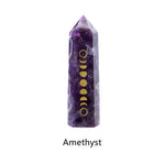 Quartz Gemstone Witch Crafts | Wand Carved Quartz Crystal | Natural Stones Witch Stone - Stones