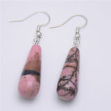 Earrings Natural Stones Crystals | Earrings Women Natural Stone - New Women Jewelry