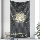 Tarot Card Psychedelic Scene Home Decoration Art Tapestry Hippie Bohemian Decoration Divination Wall Hanging Sheets - Tapestry