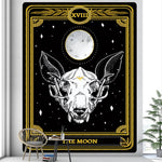 Tarot Card Psychedelic Scene Home Decoration Art Tapestry Hippie Bohemian Decoration Divination Wall Hanging Sheets - Tapestry