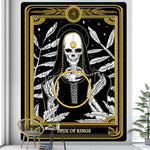 Tarot Card Psychedelic Scene Home Decoration Art Tapestry Hippie Bohemian Decoration Divination Wall Hanging Sheets - Tapestry