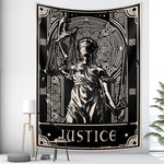 Tarot Card Psychedelic Scene Home Decoration Art Tapestry Hippie Bohemian Decoration Divination Wall Hanging Sheets - Tapestry
