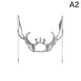 Fashion Gothic Mask Punk Liquid Irregular Silver Color Hollow Women Men Party Individuation Individual Jewelry Accessory