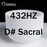 8inch Note Perfect Sound C/d/e/f/g/a/b Chakra Frosted Quartz Crystal Singing Bowl 8&quot; Meditation - Bells &amp; Chimes