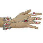 Gypsy Tribal Tibetan Bracelet for Women Boho Vintage Silver Men's Turquoise Elastic Bangles Afghan Turkish Ethnic Indian Jewelry