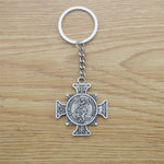 Archangel St.Michael Protect Me Keychain Holy Shield Charm Russian Orthodox Pendant