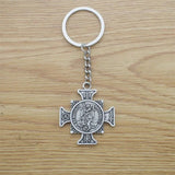 Archangel St.Michael Protect Me Keychain Holy Shield Charm Russian Orthodox Pendant