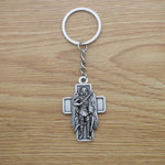 Archangel St.Michael Protect Me Keychain Holy Shield Charm Russian Orthodox Pendant