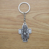 Archangel St.Michael Protect Me Keychain Holy Shield Charm Russian Orthodox Pendant
