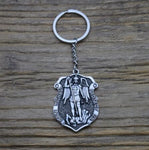 Archangel St.Michael Protect Me Keychain Holy Shield Charm Russian Orthodox Pendant
