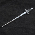 16cm Witch skull Hair Stick sword woman hair stick Hairpin Amulet Spirit Hair Jewelry For Women