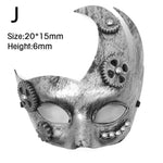 Steampunk Mask Phantom Masquerade Cosplay Ball Half Face Women Men Punk Costume Halloween Party Costume Props Decorate Accessory