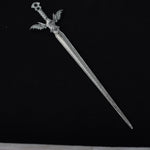 16cm Witch skull Hair Stick sword woman hair stick Hairpin Amulet Spirit Hair Jewelry For Women