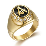 Stainless Steel Masonic Rings | Stainless Steel Finger Ring | Stainless Steel Jewelry - Rings
