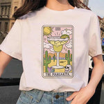 Women&#39;s Tarot Card Flower Funny Time Ladies Cartoon Fashion Short Sleeve Summer Printed T-shirt Women&#39;s T-shirt Top Pattern. - T-shirts