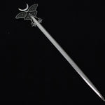 16cm Witch skull Hair Stick sword woman hair stick Hairpin Amulet Spirit Hair Jewelry For Women