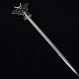 16cm Witch skull Hair Stick sword woman hair stick Hairpin Amulet Spirit Hair Jewelry For Women