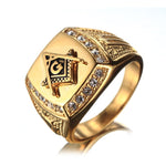 Stainless Steel Masonic Rings | Stainless Steel Finger Ring | Stainless Steel Jewelry - Rings