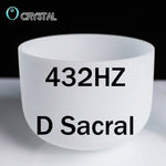 8inch Note Perfect Sound C/d/e/f/g/a/b Chakra Frosted Quartz Crystal Singing Bowl 8&quot; Meditation - Bells &amp; Chimes